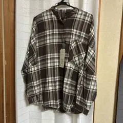 SEASON REASON チェック柄シャツ ブラウン LL