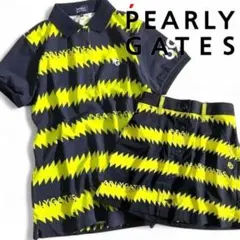 パーリーゲイツ ゴルフ カノコ ポロシャツ スカート セットアップ 定価5.1万