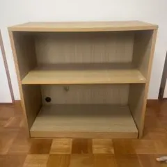 せ*ん様 【廃盤 希少品】無印良品 オーク材薄型ラック ワイド 奥行22