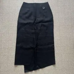 Demi-Luxe BEAMS リネンアシメトリーラップスカートのサムネイル