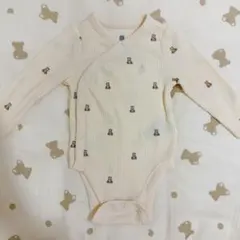 【新品】baby GAP 長袖 リブニットボディスーツ 6-12ヶ月 70cm