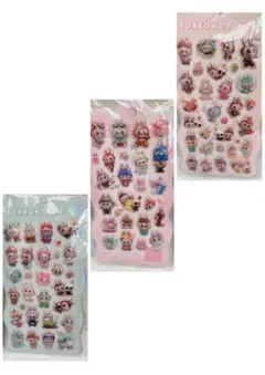 ラブブボンボンドロップシール　3枚セット　⑤