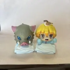 鬼滅の刃　我妻善逸　嘴平伊之助　おねむたん2点セット