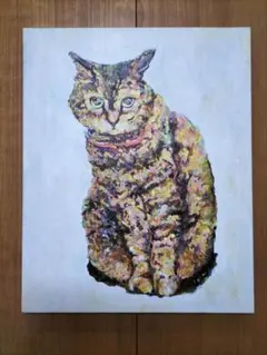 原画「黒猫の背中になにかある〜TOKYOシティ」猫/イラスト/アート/絵画