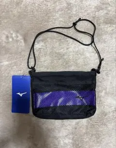 ★新品未使用★ ミズノ サコッシュ ブラック x パープル