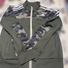 美品！adidas 迷彩柄ジャージ オリーブグリーン