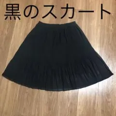 黒のチュールスカート プリーツスカート