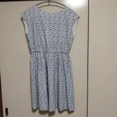 NATURAL BEAUTY BASIC 花柄 刺繍 ノースリーブワンピース M