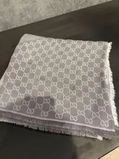 GUCCI GG柄 ストール マフラー グレー