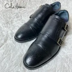 美品 Cole Haan コールハーン ダブルモンクストラップ 革靴 25cmのサムネイル