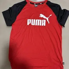 PUMA Tシャツ レッド ブラック 160cm タグ付き未使用のサムネイル