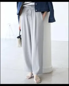 Rope picnic ステファニージョガーイージーワイドパンツ　サックス