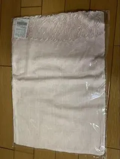 新品未使用　淡いピンク フリンジ ストール