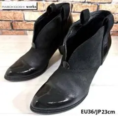 美品⭐️ラボキゴシワークス■ショートブーツ✨ブーティー アーモンドトゥ