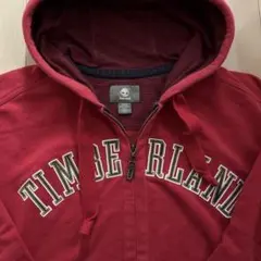 Timberland 赤 フルジップパーカー