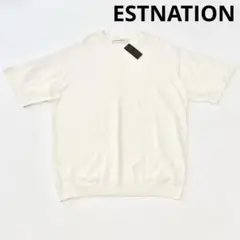 【新品】ESTNATION エストネーション シアーニット ホワイト Mのサムネイル