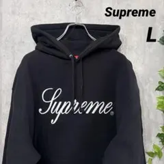 【新品】Supreme Raised Script Hooded L