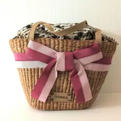 トッカ リボンかごバッグ ピンクのサムネイル