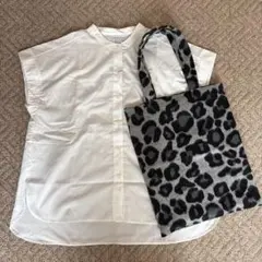 ヒョウ柄トートバッグ