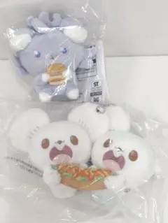 一番くじ ポケピースF賞 ニャスパー＆ワッカネズミ　ぬいぐるみマスコットセット