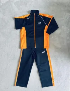 PUMA ジャージ 上下セット 120cm ネイビー/オレンジ