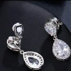 ☆イヤリング　 ブライダル　ウェディングアクセサリー キュービックジルコニア