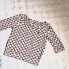 Burberry チェック柄 五分袖 Tシャツ
