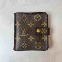 ルイヴィトン コンパクトジップ モノグラム 二つ折り財布