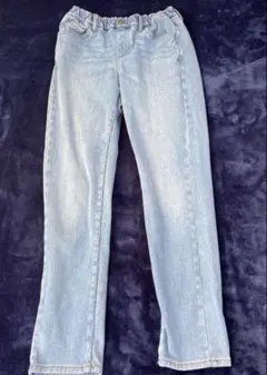 春夏向け、UNIQLO 150cm ライトブルー 長ズボン