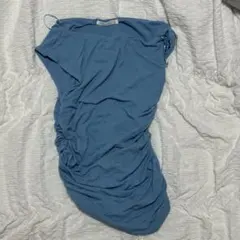 ZARA ドレープ入りアシンメトリートップス