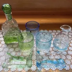 チュニジ アラブの チャイグラス 5客セット 個性的な色使い - メルカリ