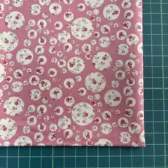 T43 水玉 花柄 ピンク 54×33cm リバティ タナローン 16g