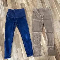 マタニティ　ズボン　ジーンズレ　プシムMサイズ