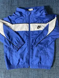 Nike フード付きジャケット ウィンドブレーカー青