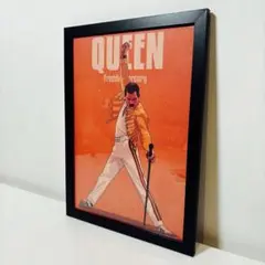 【黒額付きポスター】Queen クイーン⑧ フレディマーキュリー（新品）