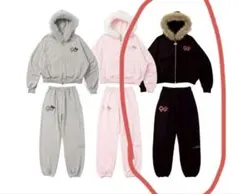 9090 girl×HELLO KITTY 90 Logo セットアップ