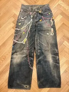 Acne Studios トロンプルイユ 1981M ルーズフィトデニムパンツ Acne Studios - Loose fit jeans - 1981 - Mid Blue