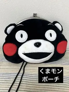 くまモン フェイスがまぐちポシェット ぬいぐるみバッグ