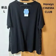 L新品ハニーズHoneysシネマクラブCINEMACLUB裾切替チュニック半袖