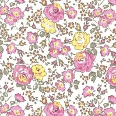 《フェリシテ  87P》イエロー・ピンク　リバティタナローン   110×30