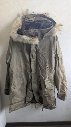 モッズコート 裏ボア付き サイズL カーキ