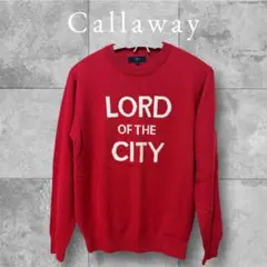 Callaway ニットセーター 赤