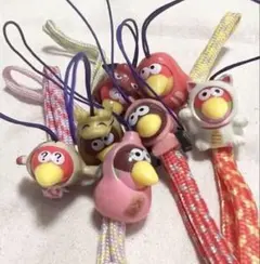 きがえるキョロちゃん　着せ替え　ストラップ　縁起物　チョコボール　招き猫　だるま