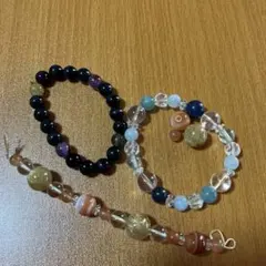 パワーストーン　ブレスレット　アメジスト　水晶　他　まとめ売り