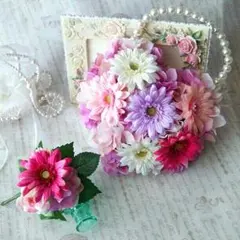 ガーベラのハートバッグブーケ&ブートニア♪