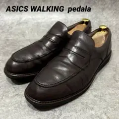 【大人気】アシックス　ペダラ　28 コインローファー　ビジネス　レザー　通勤通学