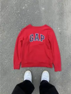 GAP クルーネック スウェット レッド Mのサムネイル