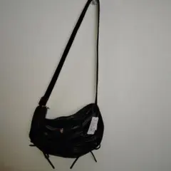 GLOBAL WORK ブラックショルダーバッグ