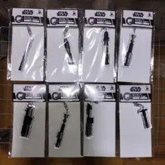 スターウォーズ　ライトセーバーアクリルキーホルダー　ハッピーくじコンプ8個セット