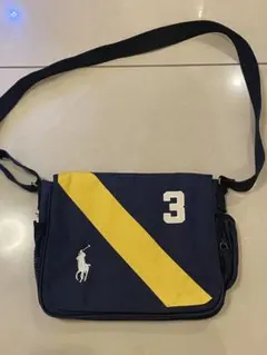 ポロ・ラルフ・ローレン ショルダーバッグ ネイビー/イエロー